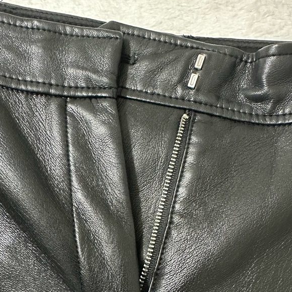 Aritzia Babaton Wide Leg Black Faux Leather Pants in Size 2 - Picture 15 of 16